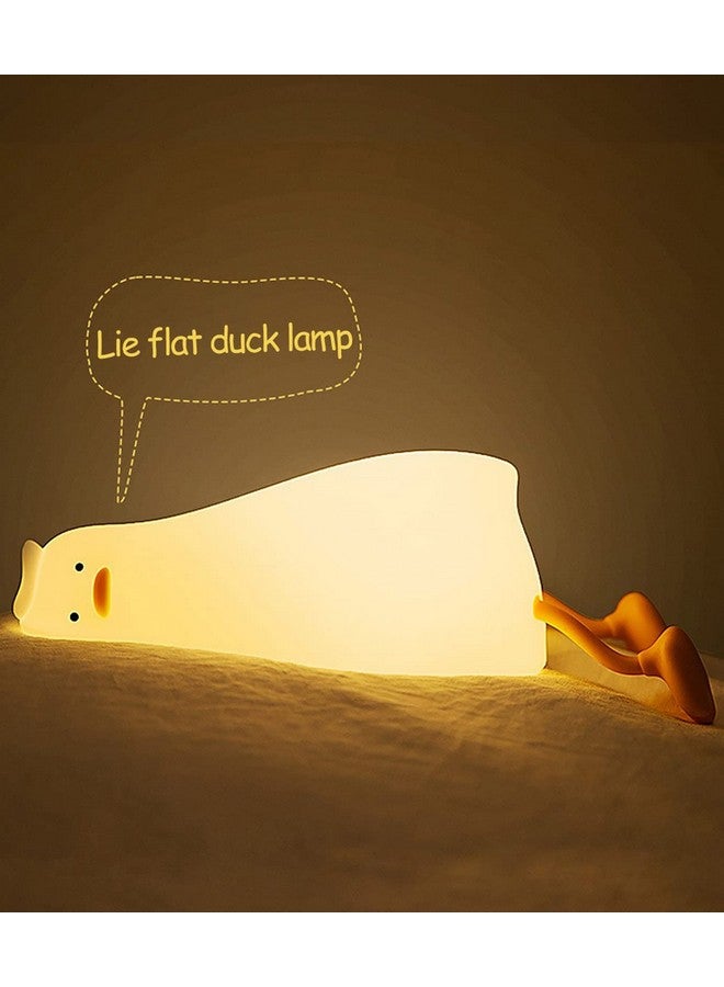 ZENDURE ضوء الليل على شكل بطة زيندور LED، بطة مضيئة لطيفة، ضوء ليلي سيليكون قابل للتعتيم، مصباح لمسة قابل لإعادة الشحن بجانب السرير للرضاعة الطبيعية للأطفال، ديكور غرفة الأطفال هدية - Image 1