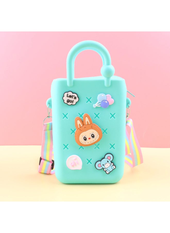 Loquat DIY Hole Bag Cute Accessories Summer Beach Vacation Handbag Colorful Hole Bag DIY Beach Bag Jelly Bag-Colors:120-zipper  - Image 1