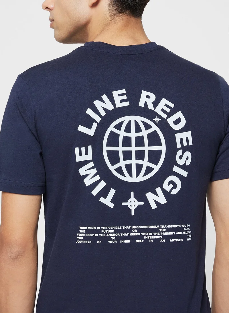 Seventy Five  Oversized Graphic T-Shirt for Men | Best Price UAE