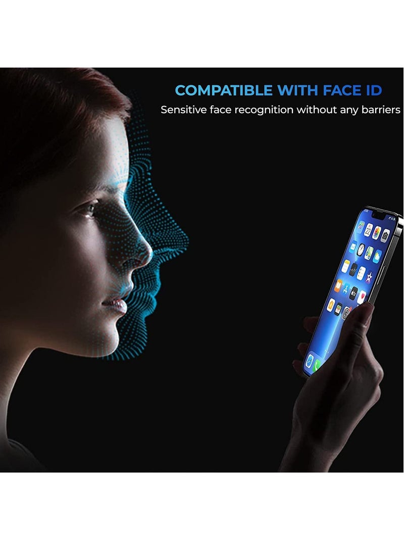 BORTONY Pack of 2 iPhone 14/13/13 Pro Privacy Full Coverage Screen Protector Anti-Spy Tempered Glass Film Edge to Edge Protection Case Friendly for Apple iPhone 14/13/13 Pro 6.1-Inch - Image 3