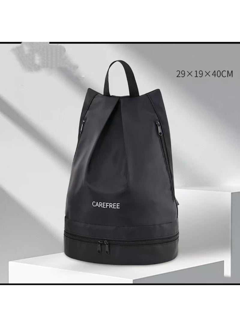 Swimming bag shoulder bag beach bag with shoe storage dry wet separation sports equipment women waterproof bag men swimming bag fitness bag travel bag - Image 1