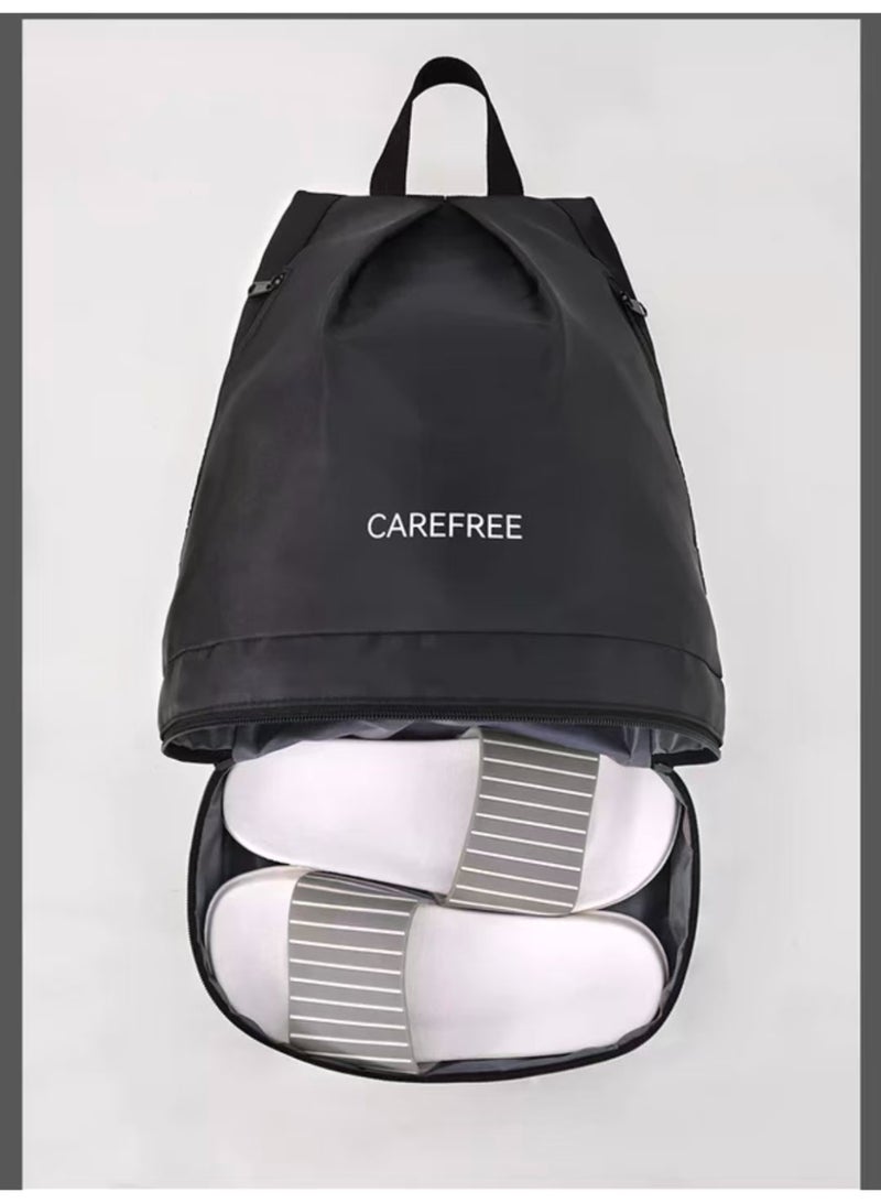 Swimming bag shoulder bag beach bag with shoe storage dry wet separation sports equipment women waterproof bag men swimming bag fitness bag travel bag - Image 3