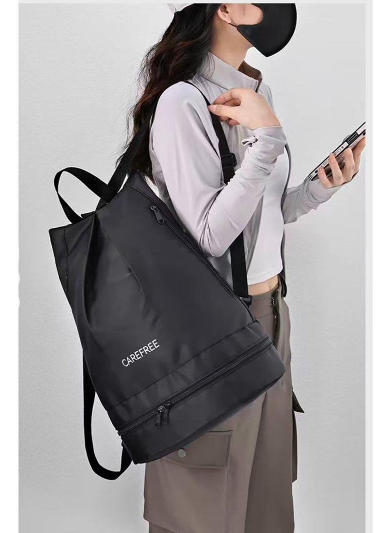 Swimming bag shoulder bag beach bag with shoe storage dry wet separation sports equipment women waterproof bag men swimming bag fitness bag travel bag - Image 2
