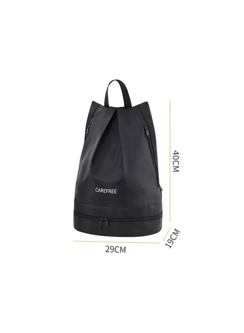 Swimming bag shoulder bag beach bag with shoe storage dry wet separation sports equipment women waterproof bag men swimming bag fitness bag travel bag - Image 4