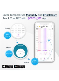 Easy@Home Digital Basal Thermometer with Blue Backlight LCD Display, 1/100th Degree High Precision and Memory Recall, NOT Bluetooth Enabled, Upgraded EBT-100B(Blue)  - Image 5