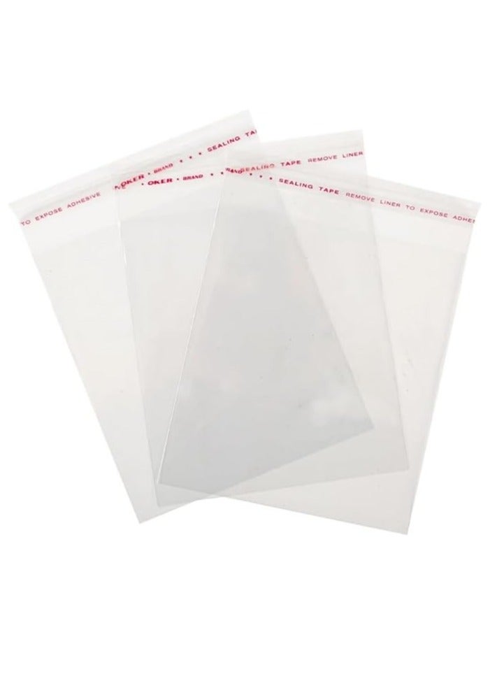 Terabyte 9 x 13 inches Clear Resealable Poly Mailers Bag, [250 Piece] Self-Sealing Plastic Cellophane Cello Bags for Packaging, Clothing, Pants, A4 Documents, Photos - Image 1