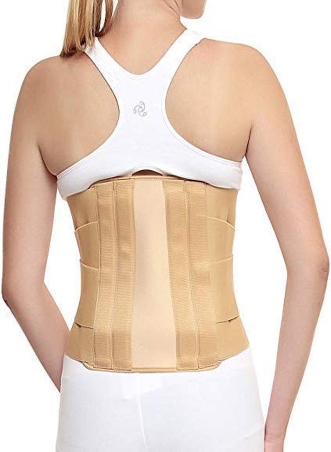 Medtrix Contoured Lumbar Sacral (L.S.) Belt Back Pain Abdominal Back Support (Beige) (XXXL (120 CM TO 130 CM))