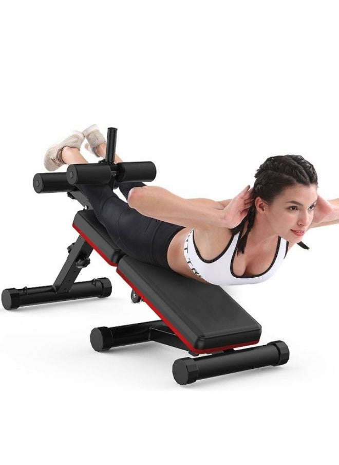 ULTIMAX - Foldable Sit-Up Abdominal Back Extension Strength Training Exercise Bench Multi Workout Bench, Adjustable Height And Angle, Suitable Legs, Hands, Whole Body Sport Weight Capacity- 440Lbs - Image 1