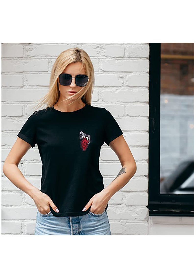 Excefore Pack of 5 Let My Heart Be Heard Patches, Embroidered Iron On/Sew On Patches, Cute Applique Patches for Clothing, Jackets, Hats, Backpacks, Jeans - Image 3