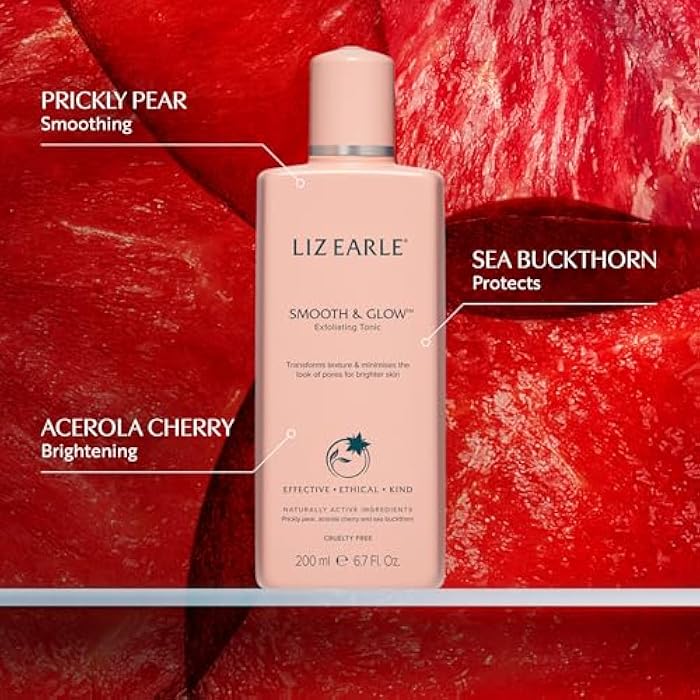Liz Earle Smooth & Glow Tonic - Gentle Face Toner for Sensitive Skin, Dark Spot Corrector & Pore Minimizer - Enriched with Antioxidant-Rich Botanicals to Reveal Ultra-Smooth, Glowing Skin (200ml) - Image 2