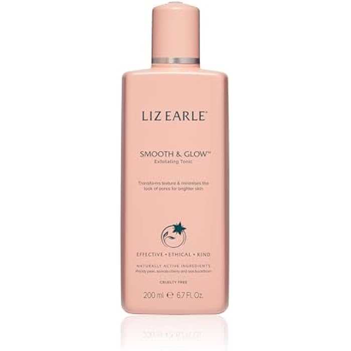 Liz Earle Smooth & Glow Tonic - Gentle Face Toner for Sensitive Skin, Dark Spot Corrector & Pore Minimizer - Enriched with Antioxidant-Rich Botanicals to Reveal Ultra-Smooth, Glowing Skin (200ml) - Image 1