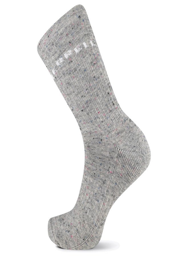 ميريل جوارب ميريل للكبار من مزيج الصوف المرقط - عبوة من زوج واحد - للجنسين - ماصة للرطوبة، رمادي، مقاس صغير/متوسط (مقاس رجالي 5-8.5 / مقاس نسائي 5-9.5) - Image 1