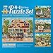Bits and Pieces 4in1 MultiPack Jigsaw Puzzles by Joseph Holodook Memory Lane 300 500 1000 pc Variants with Posters Four 500 Piece Puzzles 16 x 20 - Image 2