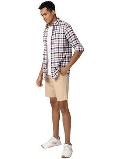 Peter England Peter England Men's Chino Shorts (PCSRORGPO66190_Khaki_L)  - Image 5