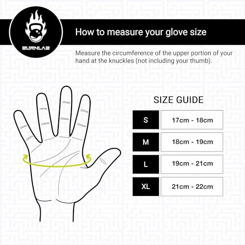 BURNLAB Gym Gloves Pro (Blue and Black, Small) - Image 5