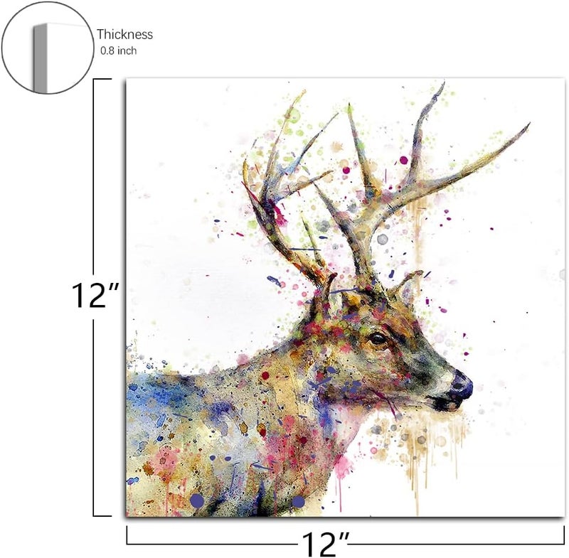 C8BUSIS Colorful Deer Wall Art - Image 2