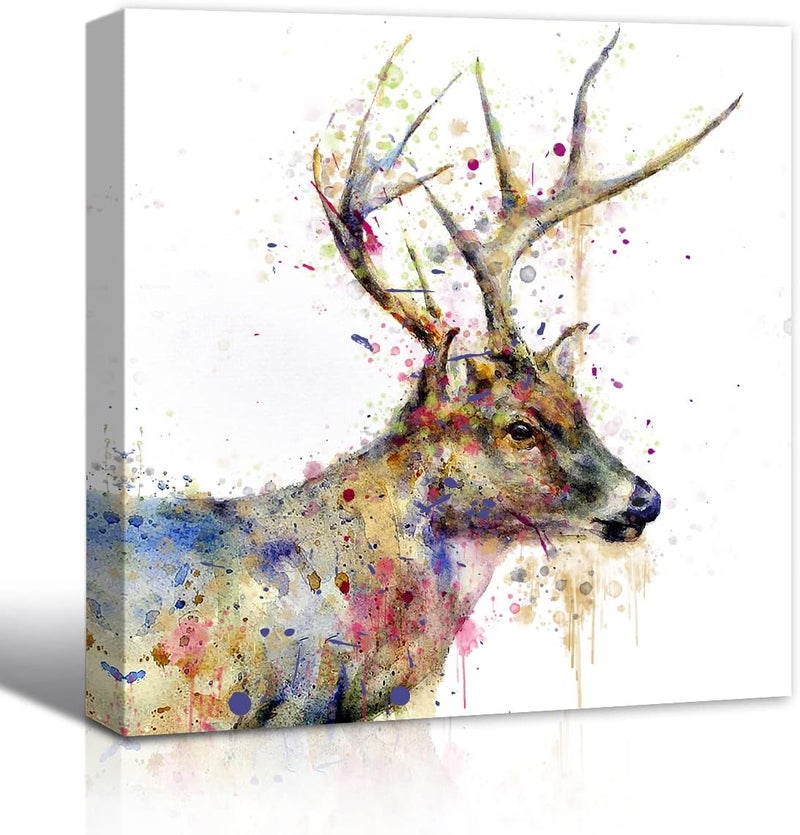 C8BUSIS Colorful Deer Wall Art - Image 1