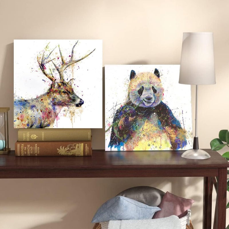 C8BUSIS Colorful Deer Wall Art - Image 3