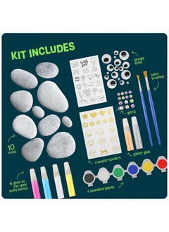 Kids Rock Painting Kit - Glow in The Dark - Arts & Crafts Easter Gifts for Boys and Girls Ages 6-12 - Craft Activities Kits - Creative Art Toys for 6, 7, 8, 9, 10, 11 & 12 Year Old Kids - pzsku/Z6761AE6180EC227DB5D0Z/45/_/1729416991/67393815-3f27-4fbe-b364-c2ca1f898c9a