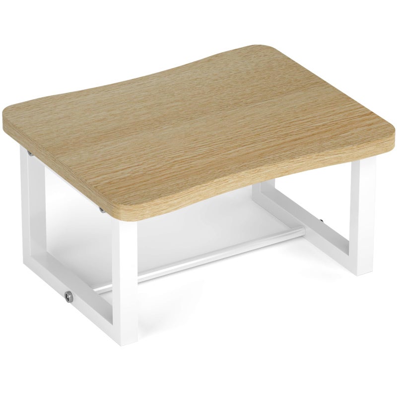 iTsst Wooden Step Stool for Adults Kids 500 Lbs CapacityLearning Helper Stool for Kitchen Counter Bathroom Sink Toilet Potty Training with Metal FrameNonSlip Pads - Image 2