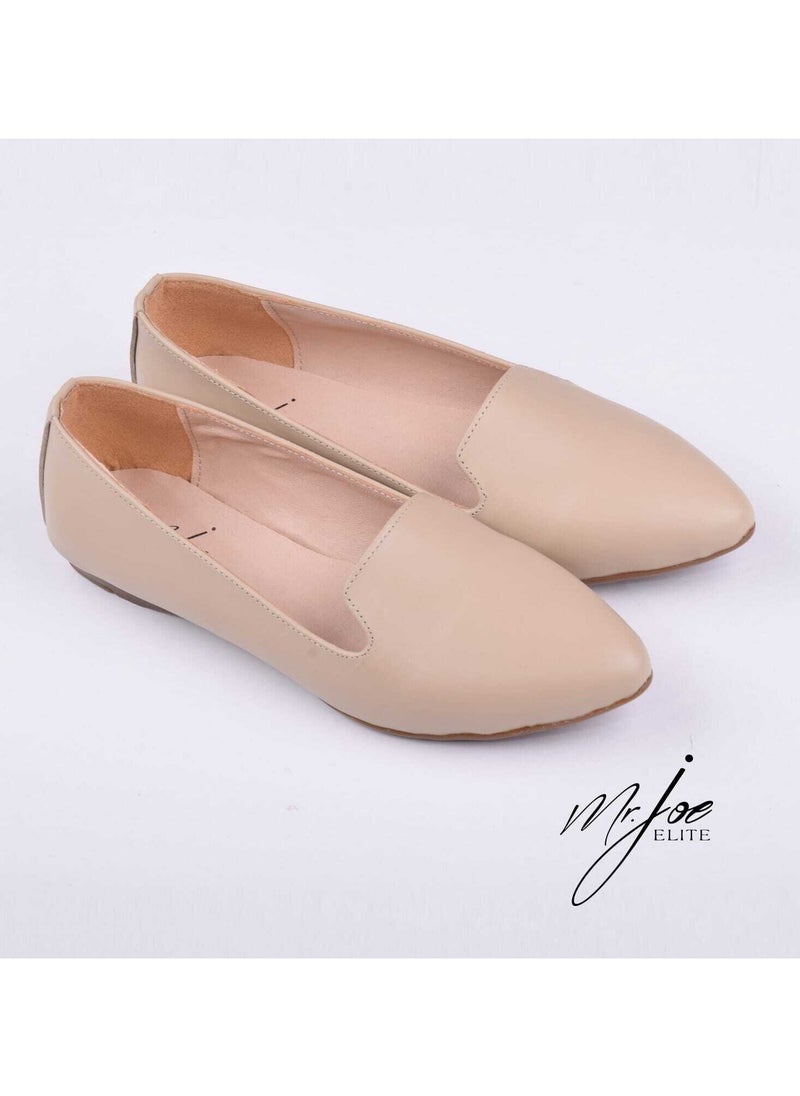 Mr.joe Espadrilles Toecap Slip On Leather Flats For Women  - Image 1