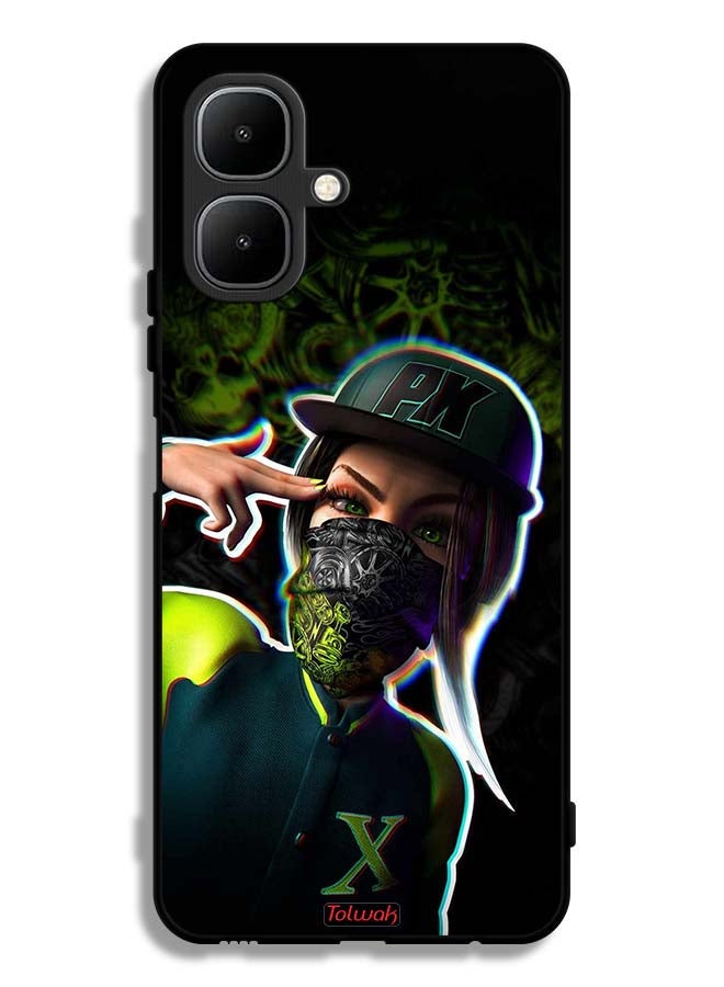 Tolwak Infinix Smart 10 Protective Case Cover Girls Aesthetic Art