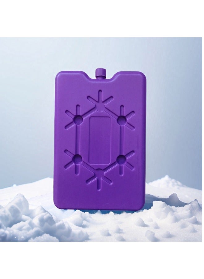 4 قطع من أكياس الثلج لصندوق الغداء، أكياس المجمد فائقة الرقة القابلة لإعادة الاستخدام، مدة طويلة للمبردات، كيس بارد للعمل، نزهة. الحفاظ على الطعام طازج، تصميم خفيف الوزن لسهولة الحمل الأرجواني - Image 1