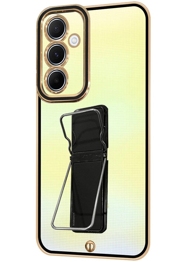 Samsung Galaxy A25 Case Electroplated Edge Case with Kickstand Soft Shockproof Protective Case Cover Full Camera Protection Raised - Image 1