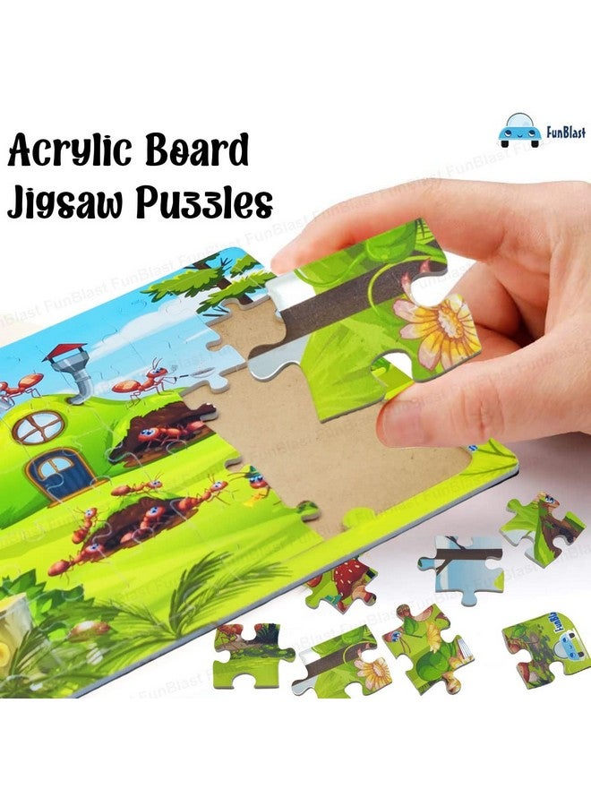 فنبلاست ألغاز فن بلاست للأطفال - 35 قطعة من ألغاز الحشرات للأطفال من سن 3 إلى 5 سنوات، ألغاز ألواح الأكريليك، ألغاز أرضية للأطفال، ألعاب ألغاز تعليمية وتعليمية (نملة) - Image 4