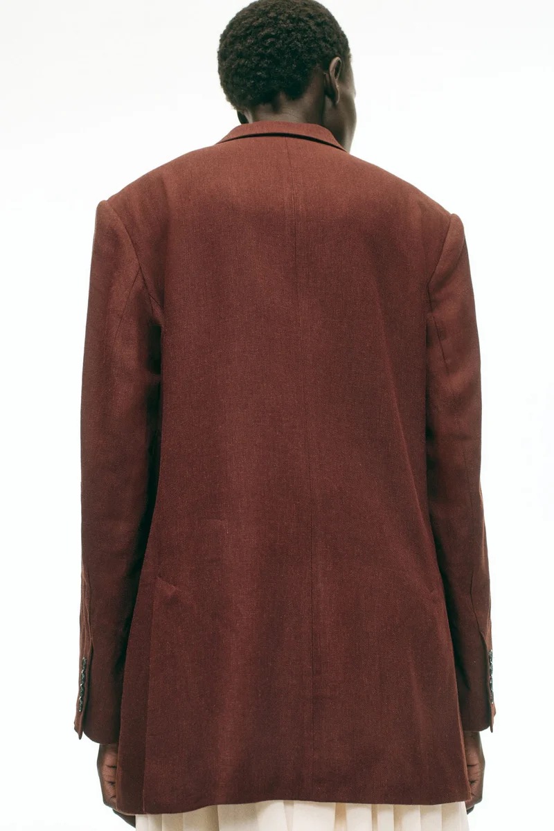 H&M  Linen-blend blazer for Women | Best Price UAE