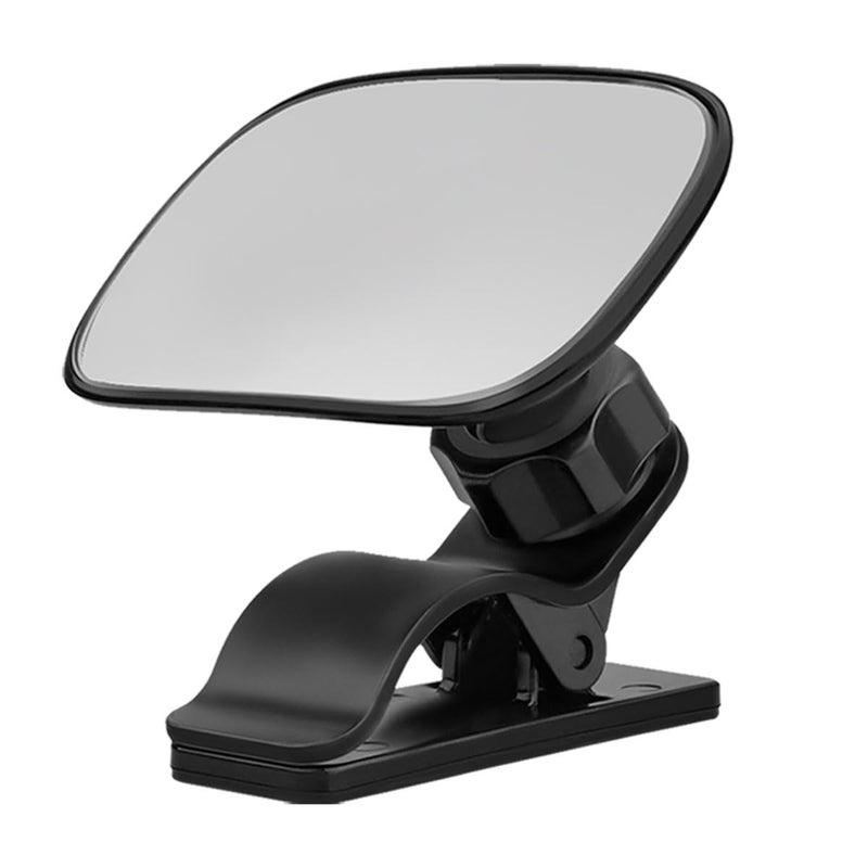 Uhanbut Car Mirror For Baby  360 Adjustable Wide Angle Car Rear View Convex Mirror  Universal Baby Facing Rear Hd Safety Back Seat Mirrors Clip On Sun Visor (1Pc) - Image 1