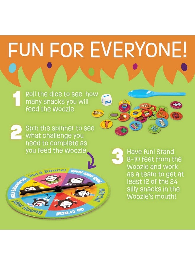 Peaceable Kingdom Feed The Woozle Cooperative Game for 2 to 5 Kids Ages 3+ - Learn Social Skills While Completing Physical Challenges - Image 3