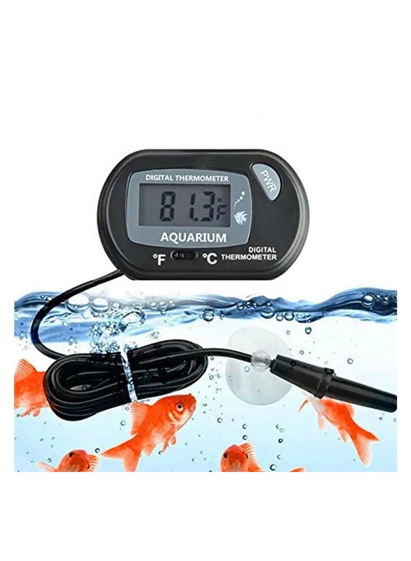 Aquarium Tank Electronic Thermometer Waterproof LCD Digital Display - Image 1