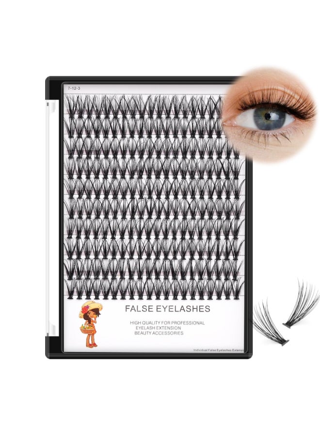 BODERMINCER 20D 820mm To Choose 8101214mm MIX14161820mm Mixed Individual Cluster Eyelashes False Eyelash Extensions Individual Eyelash Bunche DIY at Home 20D18mm - Image 3