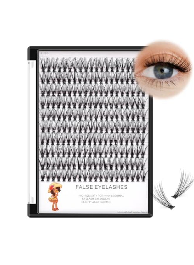 BODERMINCER 20D 820mm To Choose 8101214mm MIX14161820mm Mixed Individual Cluster Eyelashes False Eyelash Extensions Individual Eyelash Bunche DIY at Home 20D18mm - Image 1