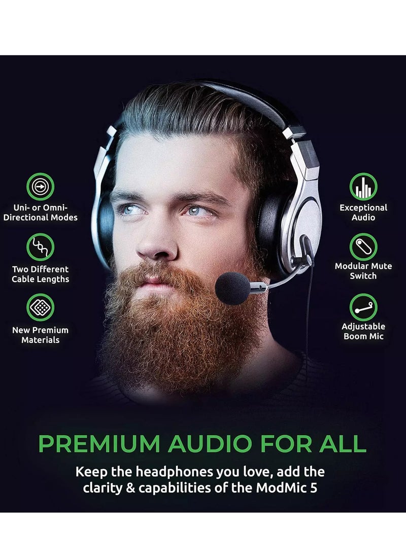 ModMic 5 - Modular Attachable Boom Microphone with Noise Canceling and Omni-Directional Audio - pzsku/Z6762471CE5AC278FC46CZ/45/_/1732451242/e7538496-a29c-467d-b4fc-048f62dae3b4