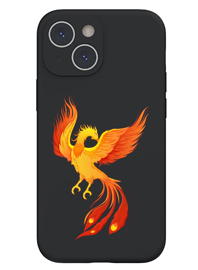 Theodor Protective Slim Fit Case Liquid Silicone Cover with Full Body Protection Anti-Scratch Shockproof Case For iPhone 14 Black  - Promise - Image 1