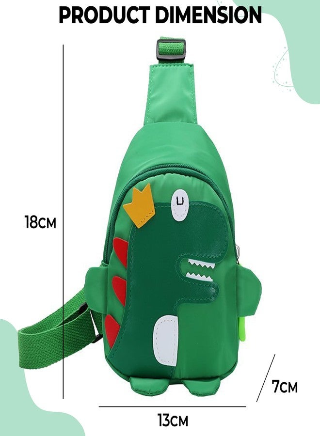 BEMBIKA Baby Shoulder Bag Stylish Cross Body Sling Bag, Small Daypack for Kids Boys & Girls -(1-7 Years | Green) - Image 3
