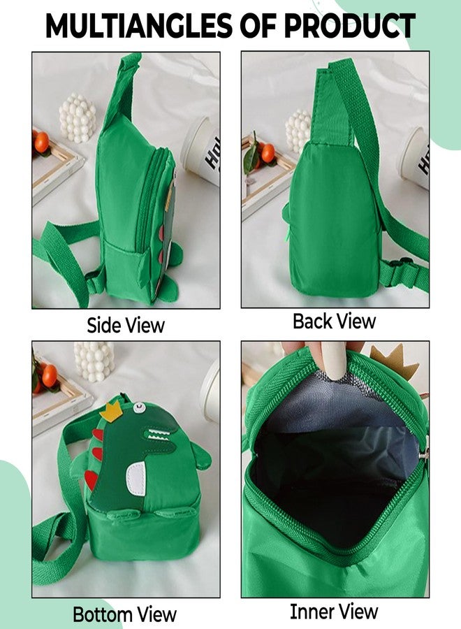 BEMBIKA Baby Shoulder Bag Stylish Cross Body Sling Bag, Small Daypack for Kids Boys & Girls -(1-7 Years | Green) - Image 2