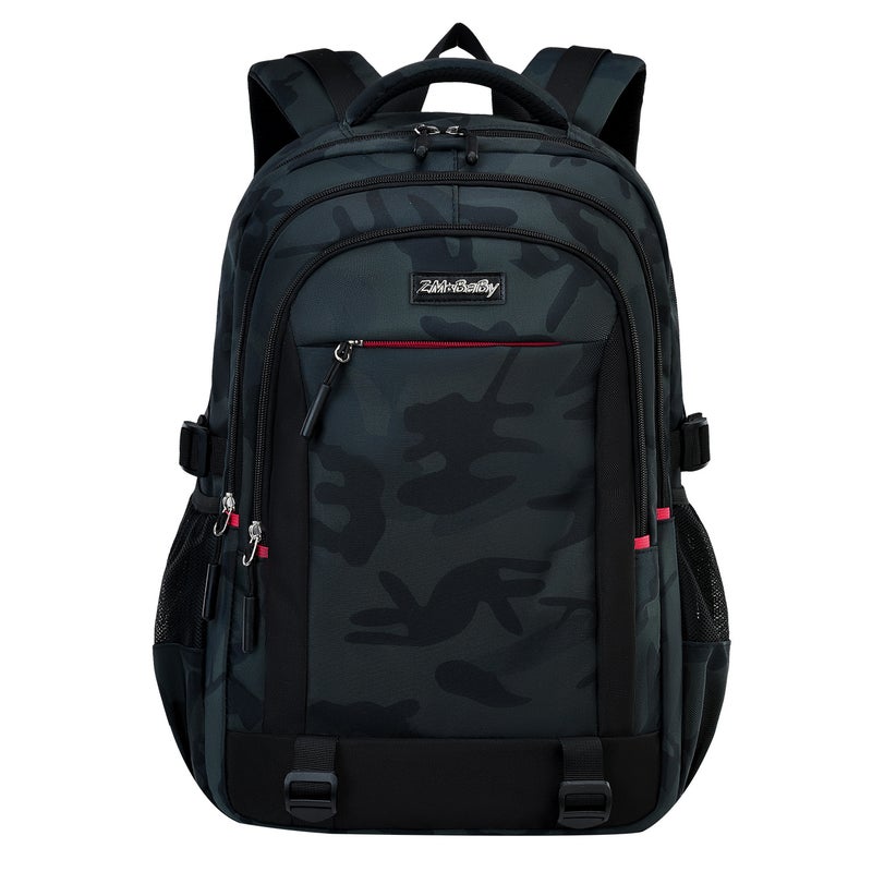 Zhimabaobei Camouflage Backpack Large Capacity School Backpack for Kids - Image 5