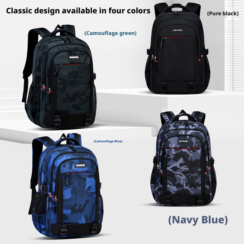 Zhimabaobei Camouflage Backpack Large Capacity School Backpack for Kids - Image 2