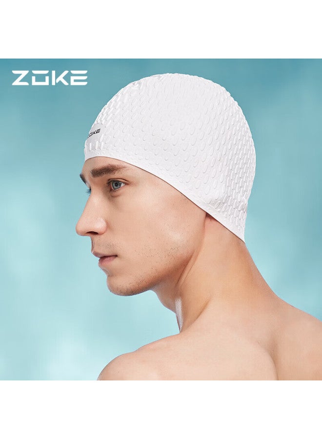 Zoke Silicone Swim Cap, Waterproof, Hair And Ear Protection, Water Drop Cap, Uni, Comfortable, Non-constricting, 619503201-3 - Image 1
