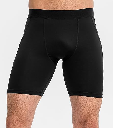 SPVISE Black Compression Shorts Men Cool Dry Spandex Sports Shorts Athletic Workout Running Performance Baselayer Underwear - Image 2