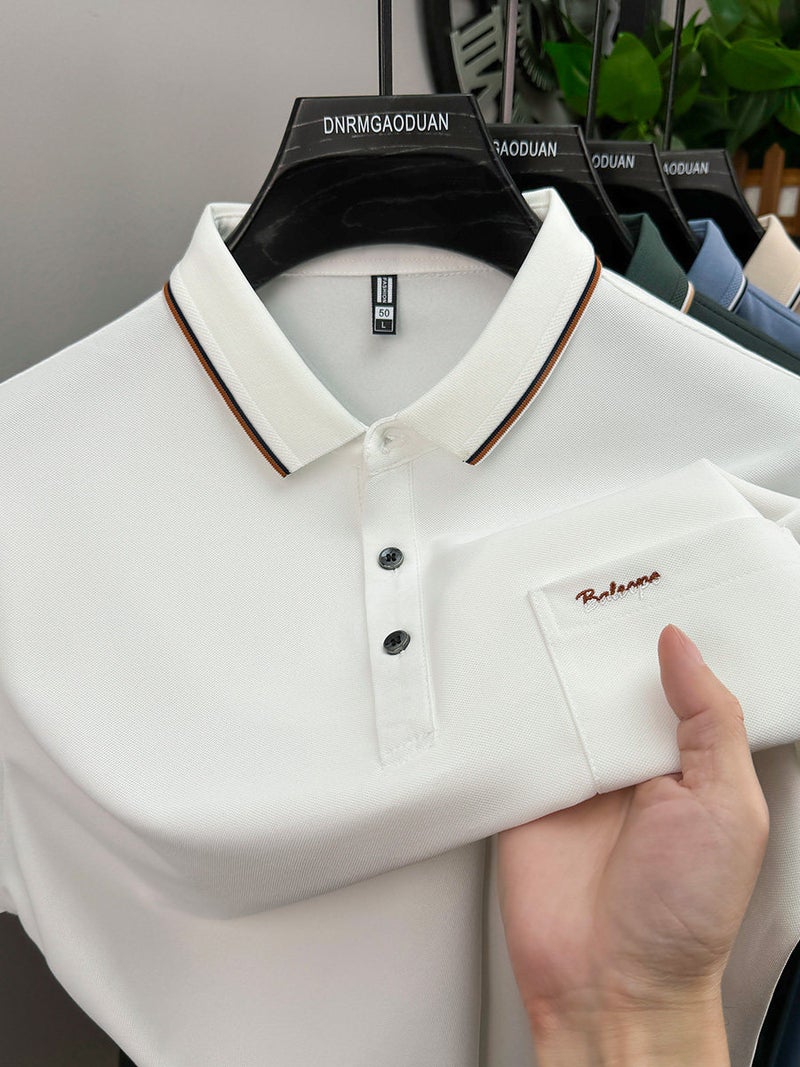 2025 American heavyweight men's short-sleeved T-shirt cotton high-end summer new men's loose plus-size half-sleeved T-shirt - Image 1