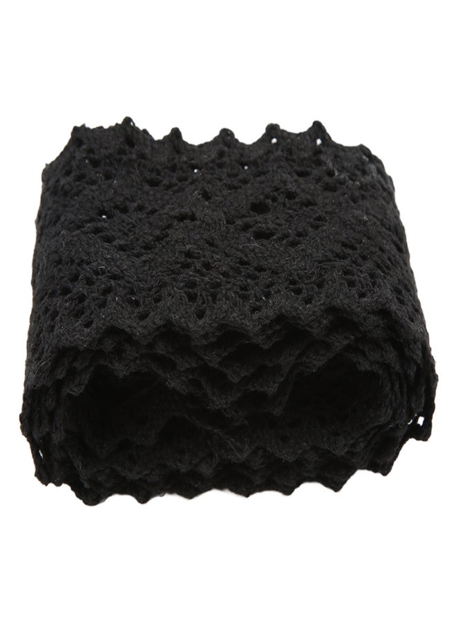 Lace Ribbon Cotton Thread 10 Yards Black Decorative Accessories for Clothing Decoration DIY Curtain - Image 2