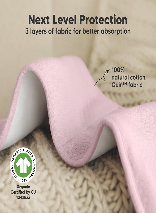 KeaBabies 5-Pack Organic Burp Cloths Baby Girl,Boy - Extra Large,Absorbent Baby Burp Cloths,Soft Burping Cloths for Babies,Newborn Burp Clothes,Cotton Burp Rags,Thick Burp Cloth (Muted Pastel/Quin) - Image 4