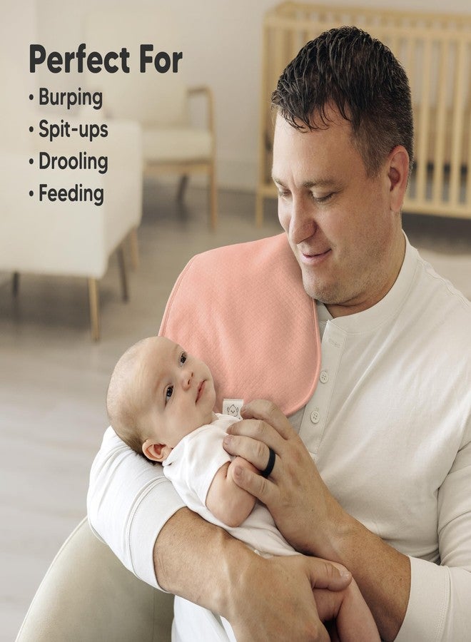 KeaBabies 5-Pack Organic Burp Cloths Baby Girl,Boy - Extra Large,Absorbent Baby Burp Cloths,Soft Burping Cloths for Babies,Newborn Burp Clothes,Cotton Burp Rags,Thick Burp Cloth (Muted Pastel/Quin) - Image 5