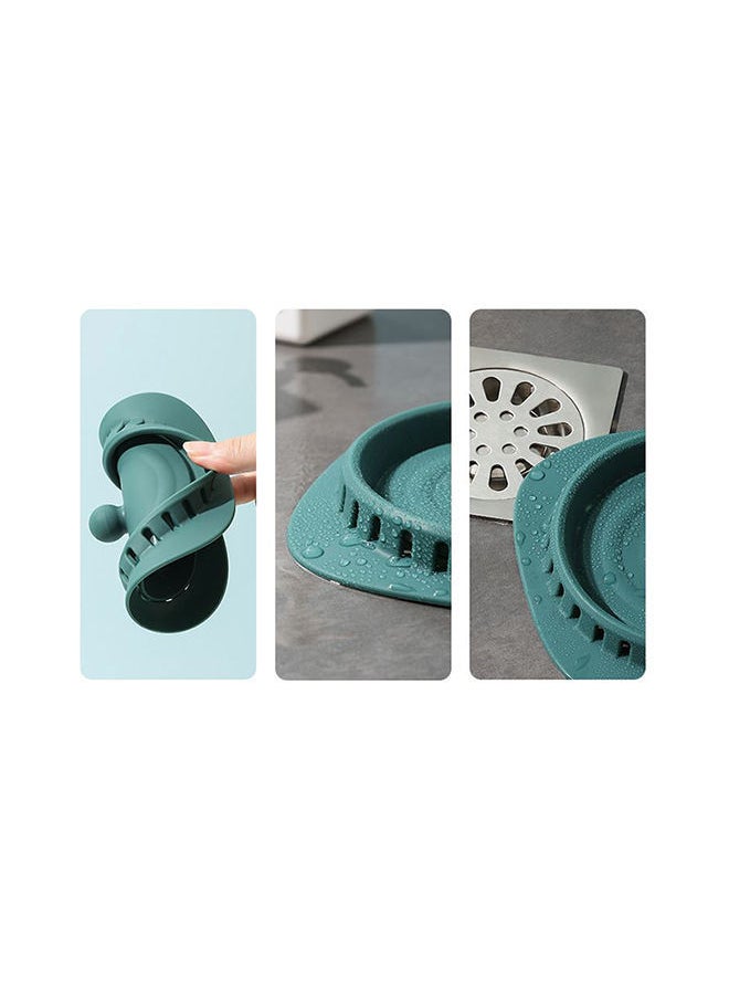 Y&D Silicone Anti-Clogging Floor Drain Sink Stopper Dark Green 15cm  - Image 4