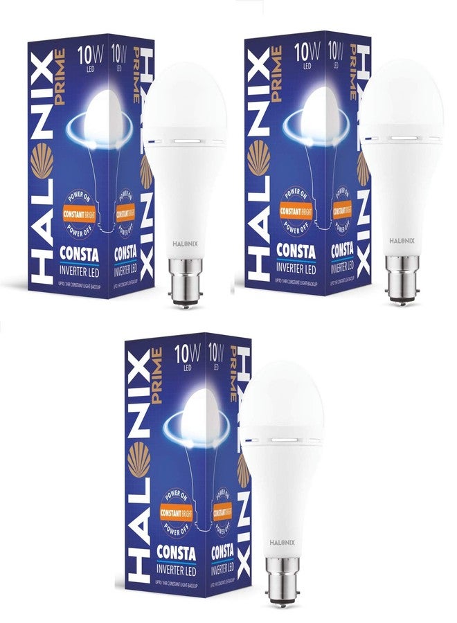 Halonix 10 watt_hours B22 LED White Bulb, Pack of 3 - Image 1