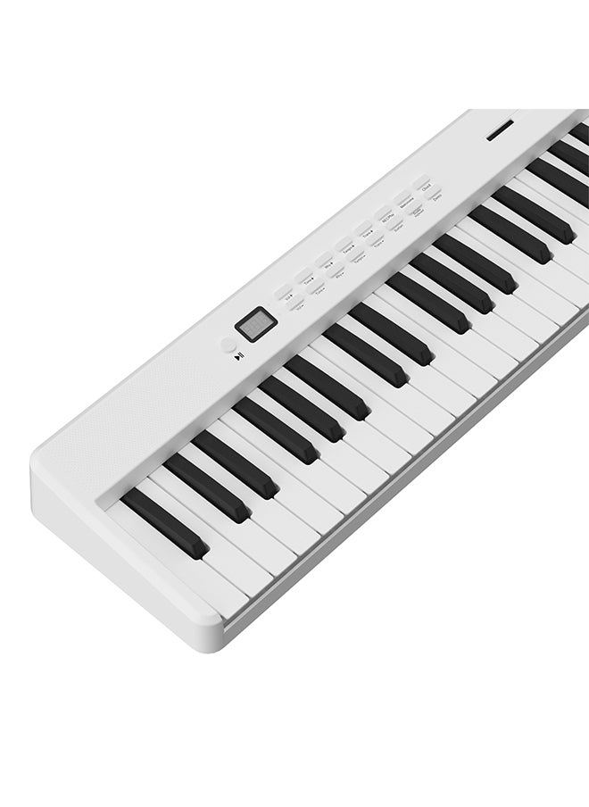 Folding Piano Keyboard, 88 Key Semi Weighted Keyboards Electric Piano, Full Size Keyboard Portable Digital Piano with Sustain Pedal, Handbag, Bluetooth, USB MIDI for Beginner, Adult